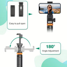 Load image into Gallery viewer, 62&quot; Selfie Stick Tripod with Wireless Remote
