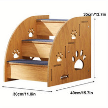 Load image into Gallery viewer, Solid Wood Pet Stairs
