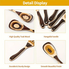 Load image into Gallery viewer, 7pc Pakkawood Wooden Kitchen Utensils
