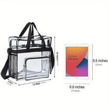 Load image into Gallery viewer, Lightweight Clear Shoulder Bag with Adjustable Strap
