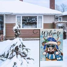 Load image into Gallery viewer, 6-Pack Highland Cow Garden Flags
