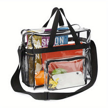 Load image into Gallery viewer, Lightweight Clear Shoulder Bag with Adjustable Strap
