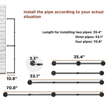 Load image into Gallery viewer, Industrial Pipe Clothing Rack

