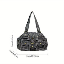 Load image into Gallery viewer, Vintage Multi Pocket Shoulder Bag
