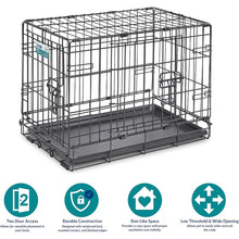 Load image into Gallery viewer, Two-Door Folding Dog Crate

