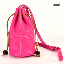 Load image into Gallery viewer, Genuine Leather Mini Bucket Bag
