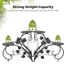 Load image into Gallery viewer, Elegant 4-Tier Metal Plant Stand
