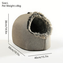 Load image into Gallery viewer, Cat Bed with Plush Interior
