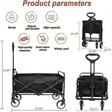 Load image into Gallery viewer, Heavy-Duty Collapsible Wagon

