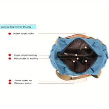 Load image into Gallery viewer, Vintage-Inspired Canvas Tote Bag
