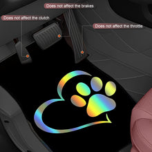 Load image into Gallery viewer, 4pc set of universal love dog paw-themed car floor mats

