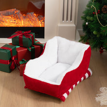 Load image into Gallery viewer, Christmas Sleigh Cat Bed
