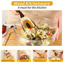 Load image into Gallery viewer, 7pc Pakkawood Wooden Kitchen Utensils
