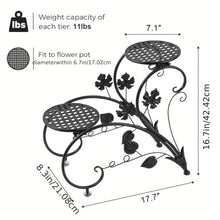 Load image into Gallery viewer, Elegant 4-Tier Metal Plant Stand
