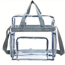 Load image into Gallery viewer, Lightweight Clear Shoulder Bag with Adjustable Strap
