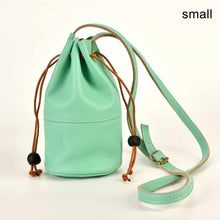 Load image into Gallery viewer, Genuine Leather Mini Bucket Bag
