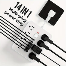 Load image into Gallery viewer, 14-in-1 Power Strip With 4 USB Outlets
