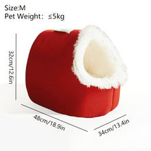 Load image into Gallery viewer, Cat Bed with Plush Interior
