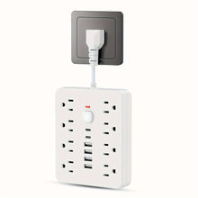 Load image into Gallery viewer, 14-in-1 Power Strip With 4 USB Outlets
