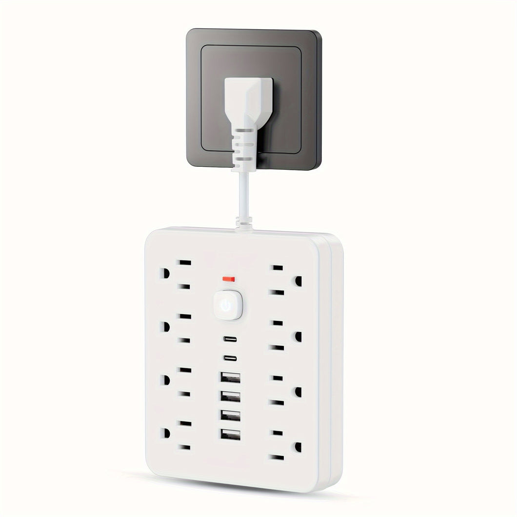 14-in-1 Power Strip With 4 USB Outlets