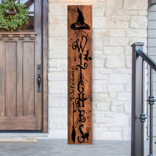 Load image into Gallery viewer, Rustic Witch Welcome Sign
