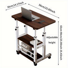 Load image into Gallery viewer, Portable Rolling Desk with Adjustable Height

