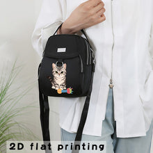 Load image into Gallery viewer, Tabby Cat Print Crossbody Bag
