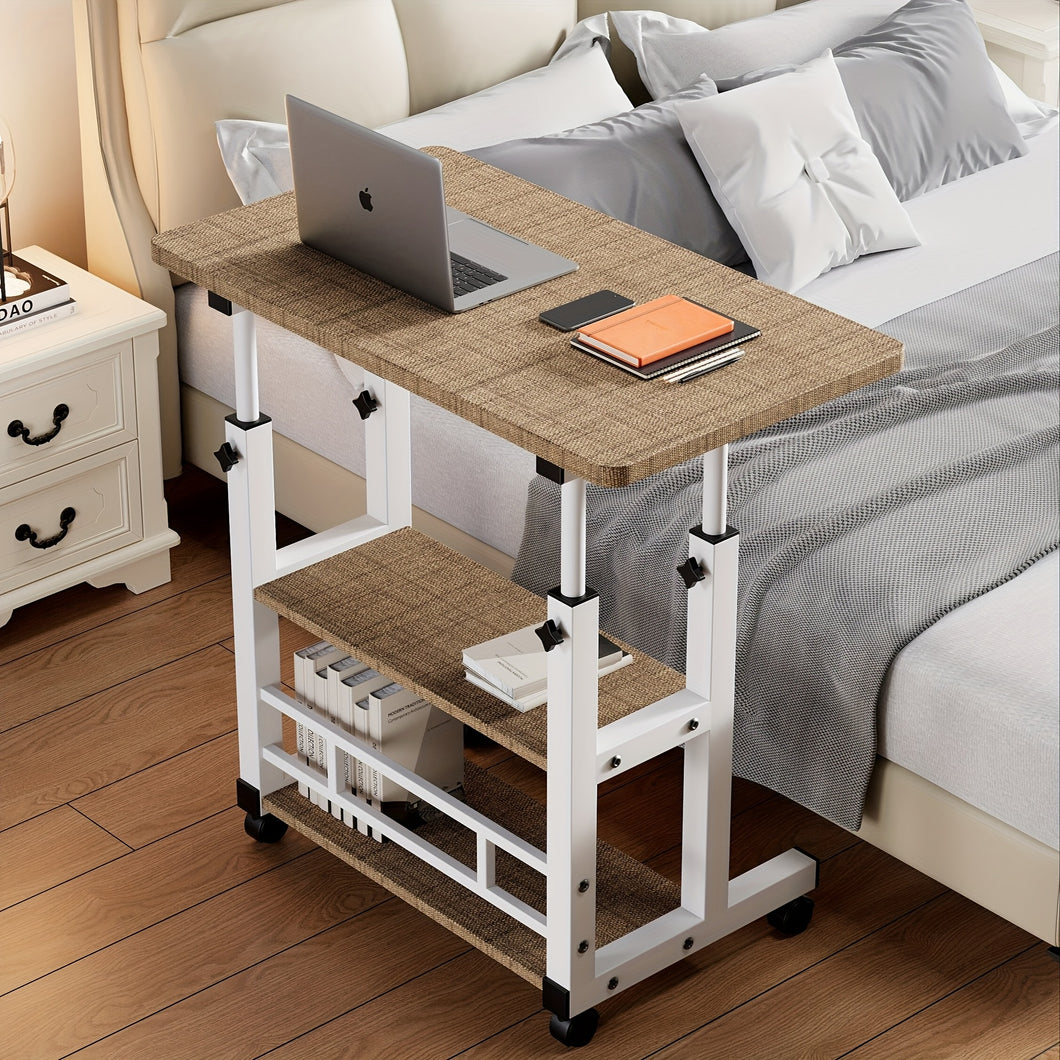 Portable Rolling Desk with Adjustable Height
