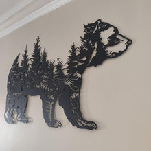 Load image into Gallery viewer, 24 inch Bear Metal Wall Art
