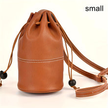 Load image into Gallery viewer, Genuine Leather Mini Bucket Bag
