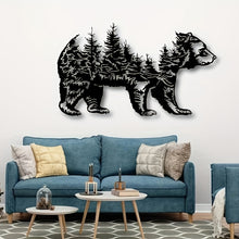 Load image into Gallery viewer, 24 inch Bear Metal Wall Art
