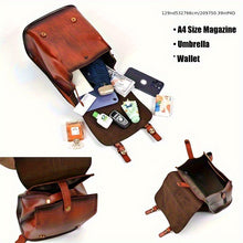Load image into Gallery viewer, Vintage Leather Backpack
