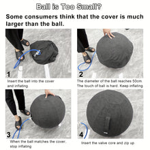 Load image into Gallery viewer, Exercise Ball Chair with Fabric Cover
