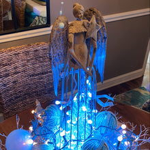 Load image into Gallery viewer, 26&quot; Vintage Metal Angel Statue
