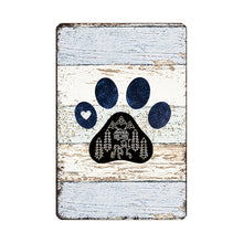 Load image into Gallery viewer, 5pc Vintage Dog Tin Sign Set
