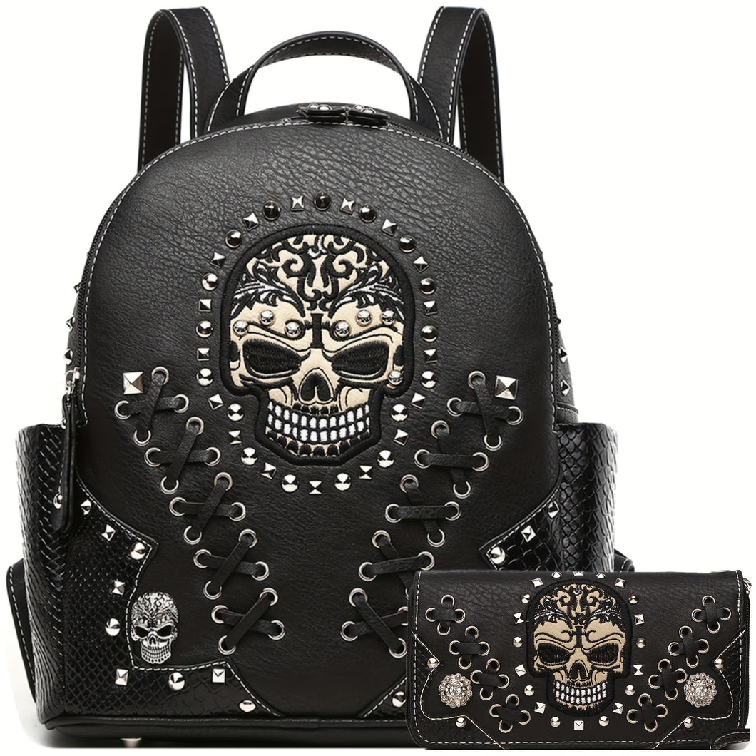 Gothic Backpack & Wallet Set