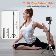 Load image into Gallery viewer, 62&quot; Selfie Stick Tripod with Wireless Remote

