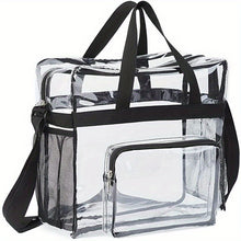 Load image into Gallery viewer, Lightweight Clear Shoulder Bag with Adjustable Strap
