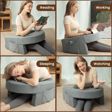 Load image into Gallery viewer, Comfortable Reading Pillow with Large Pockets
