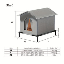 Load image into Gallery viewer, All-Season Outdoor Cat Shelter
