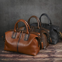 Load image into Gallery viewer, Large Capacity Genuine Leather Dumpling Bag
